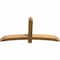 Ekena Millwork Bellingham Rough Sawn Timber Gable Bracket, Western Red Cedar, 60"W x 30"H x 4"D x 4"F, 12/12 Pitch GBW060X30X0404BEL00RWR - alternate 3